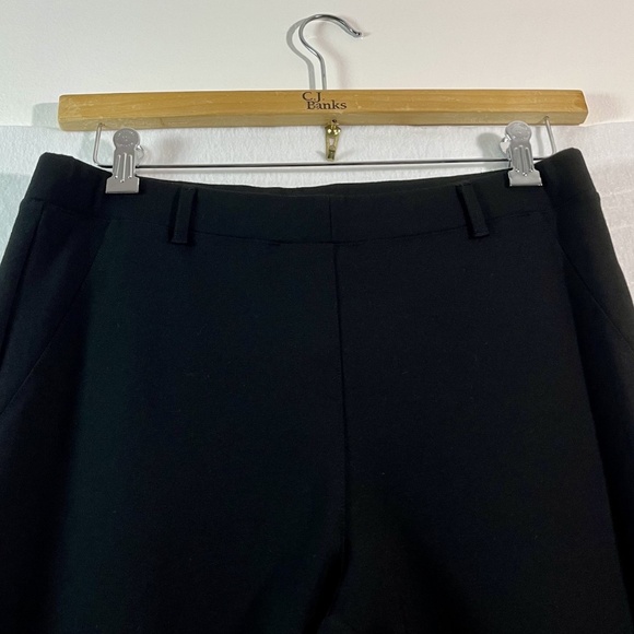 Quince Women's Ultra-Stretch Ponte Straight Leg Pants Black Size L 30" Inseam - Picture 2 of 8